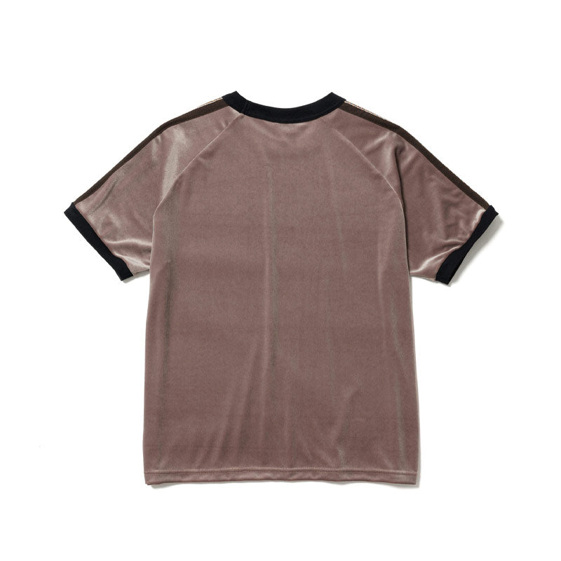 Sasquatchfabrix. Lace Tape Velour T-Shirt Gray