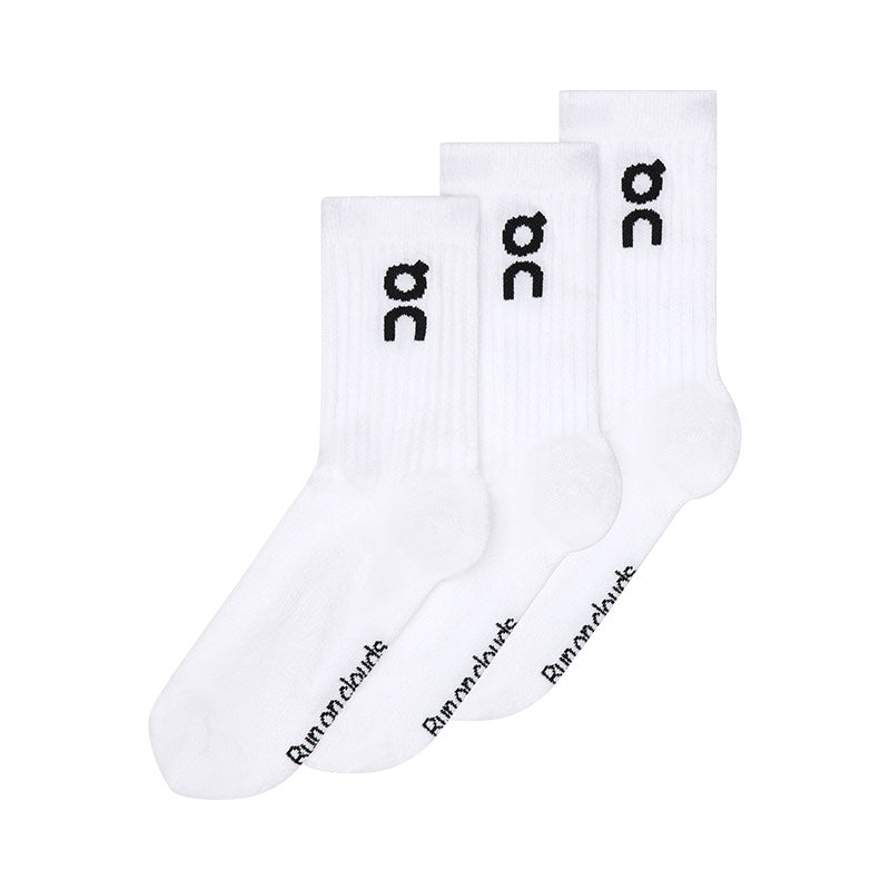 ON | Logo Sock High 3P White