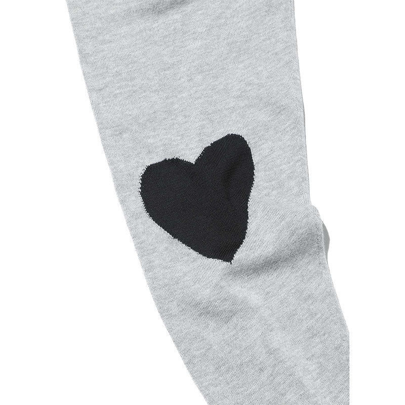 SOPHNET. Heart Crewneck Knit Gray