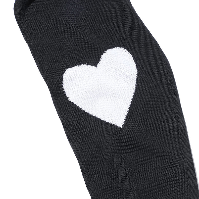SOPHNET. Heart Crewneck Knit Black