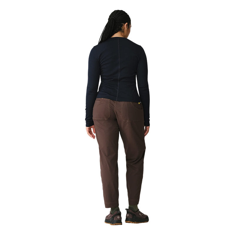 HIKERKIND | Women's Ribbed Merino Long Sleeve T-Shirt 01 Woad