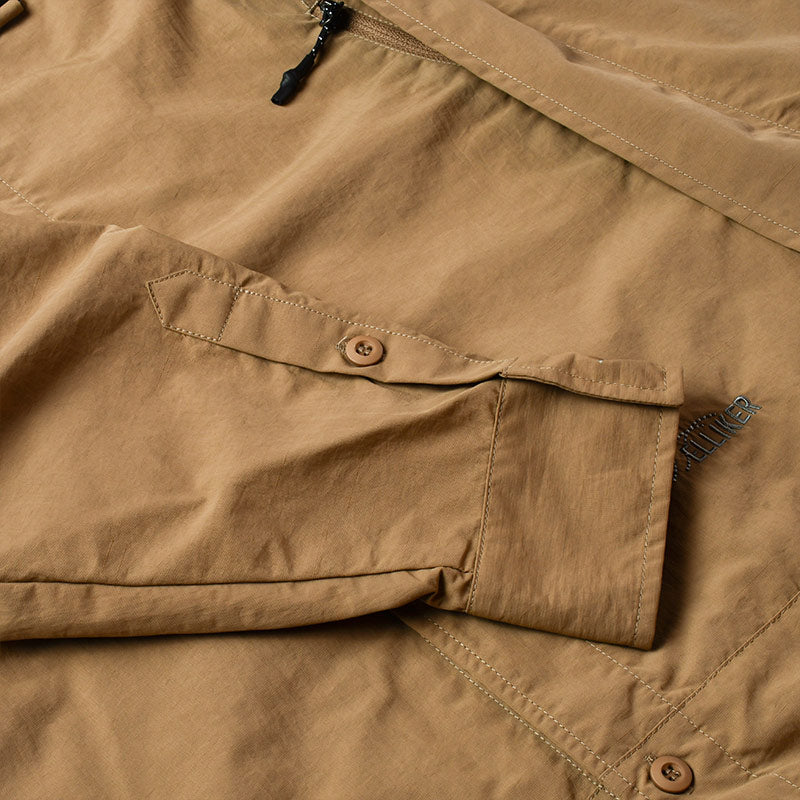 ELLIKER | Craw Long Sleeve Zipper Tech Shirt Sand
