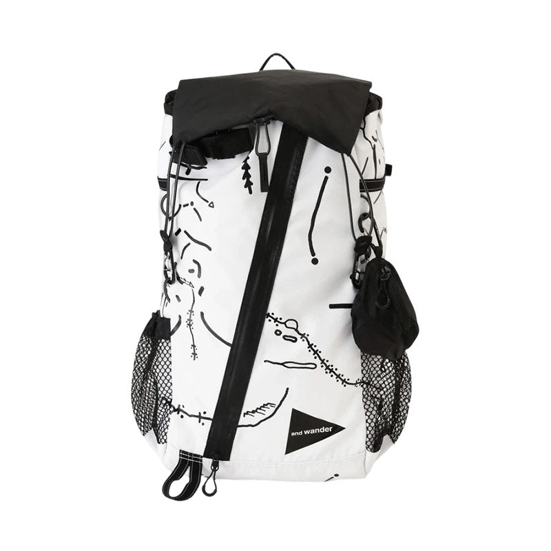 AND WANDER | Daijiro Ohara Map Key 30L Backpack White