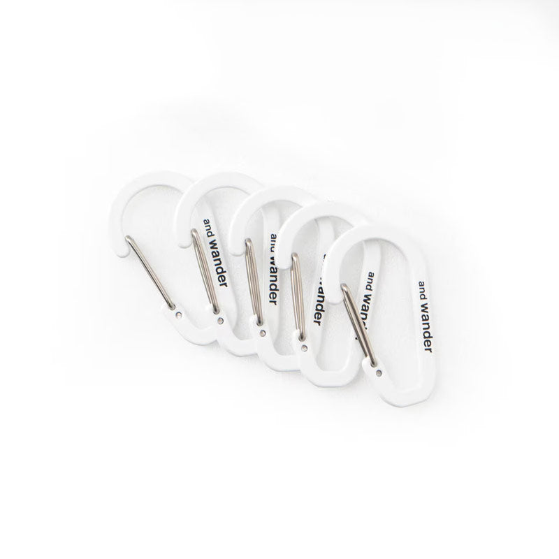 AND WANDER | Mini Carabiner Set Off White
