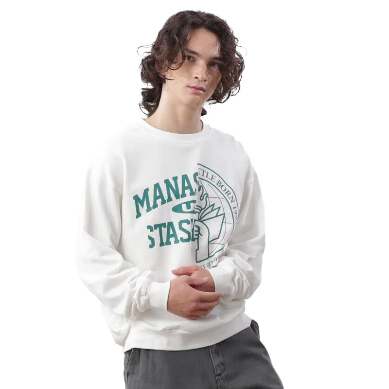 MANASTASH x Citee Sweat Collegiate White