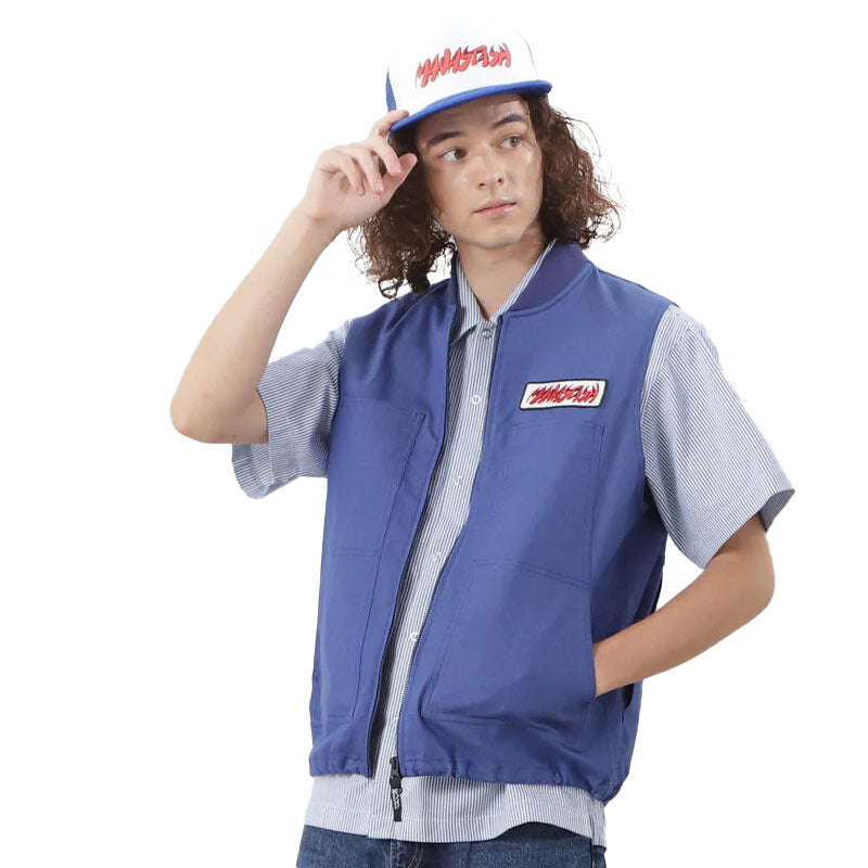 MANASTASH x Swoosh Logo Mesh Trucker Blue