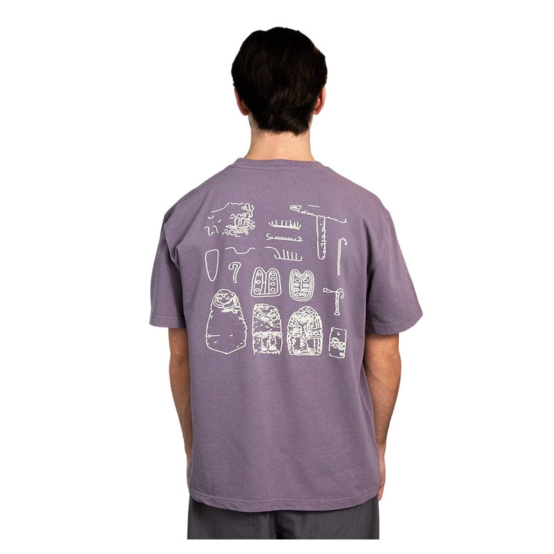 KA_YO | Prototype Boxy Washed Graphic T Shirt Sparrow