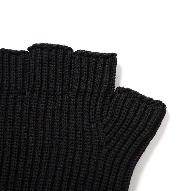 Pieces Fingerless Gloves Black