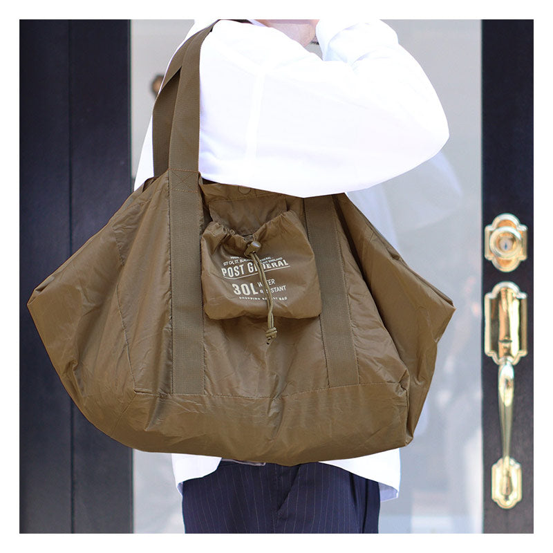 POST GENERAL | Packable Shopping Basket Bag Wolf Brown