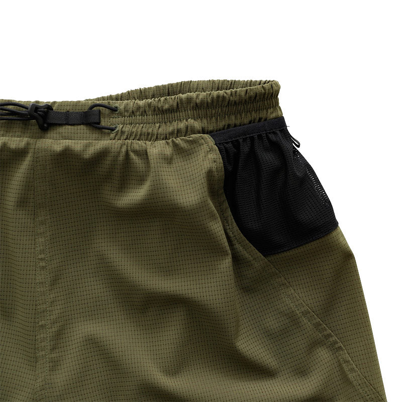 CAYL x Light Flow Running Shorts Olive Brown