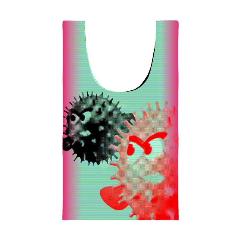B.EAUTIFUL | x LTTT Globe Reusable Bag XL Black / Green