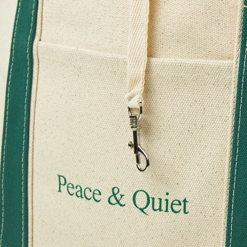 MUSEUM OF PEACE & QUIET Classic Wordmark Boat Tote Bag Forest / Natural