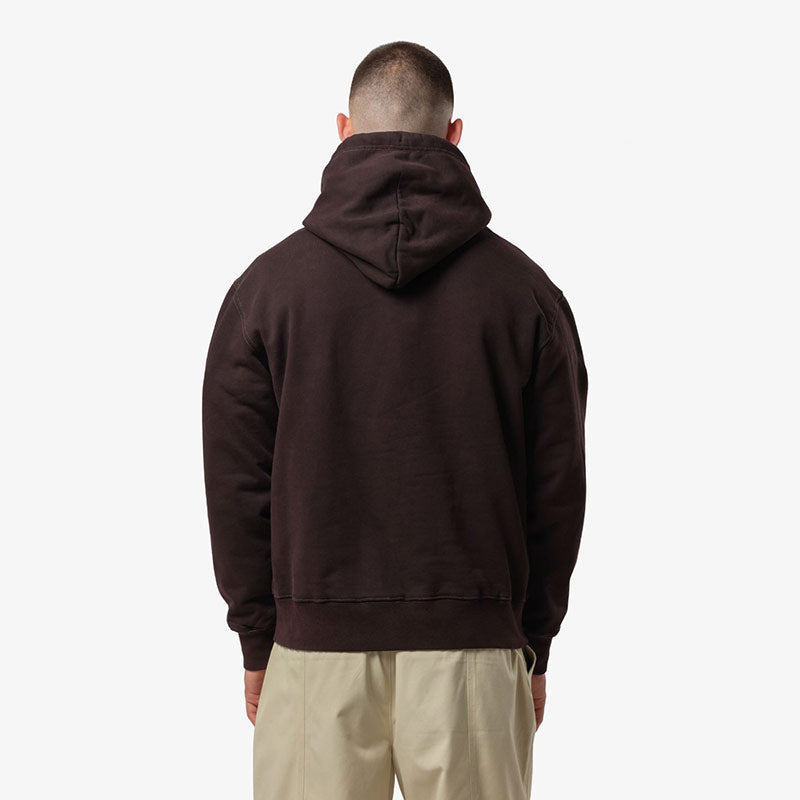 PURPLE MOUNTAIN OBSERVATORY | Garment Dye Hoody Chocolate