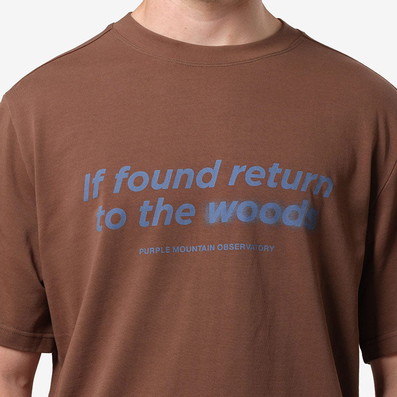 PURPLE MOUNTAIN OBSERVATORY | Return To The Woods Ss Tee Dark Olive