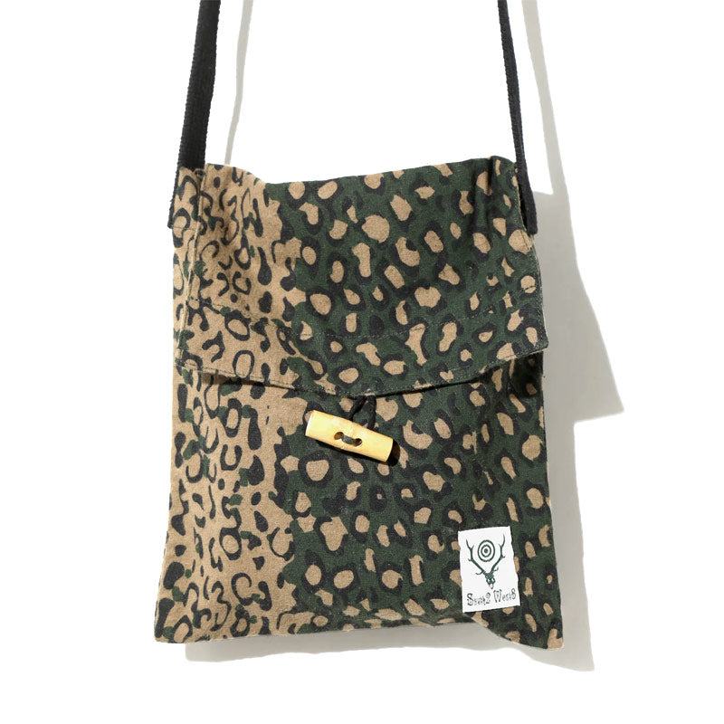 String Bag - Flannel Cloth / Printed Leopard