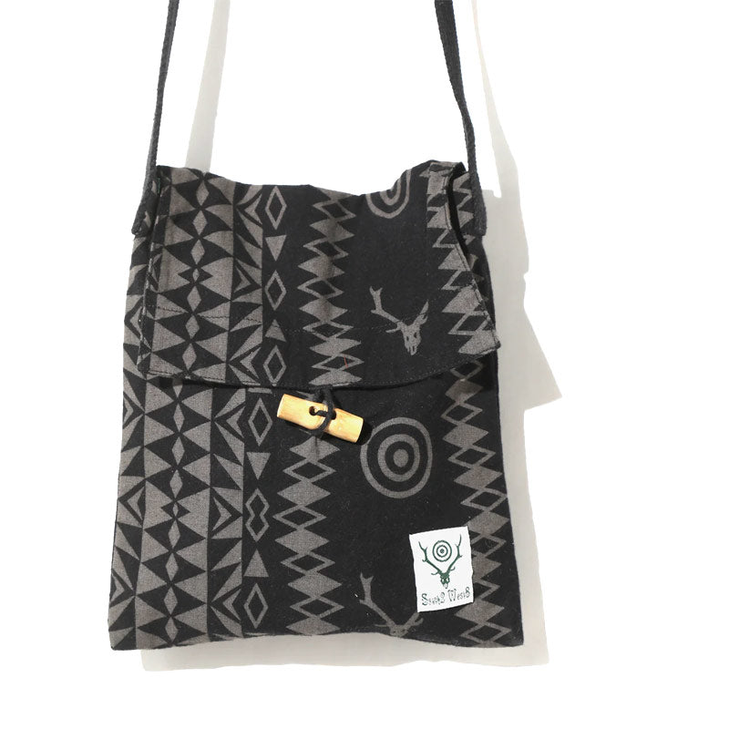 String Bag - Flannel Cloth / Printed Skull / Target