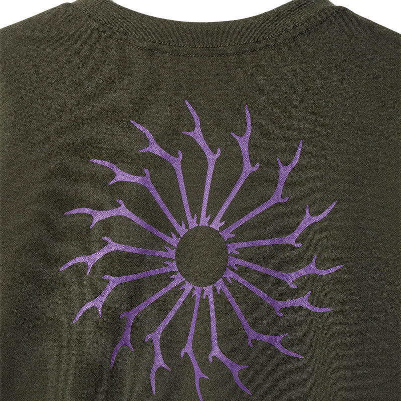 L/S Round Pocket Tee - Circle Horn Green