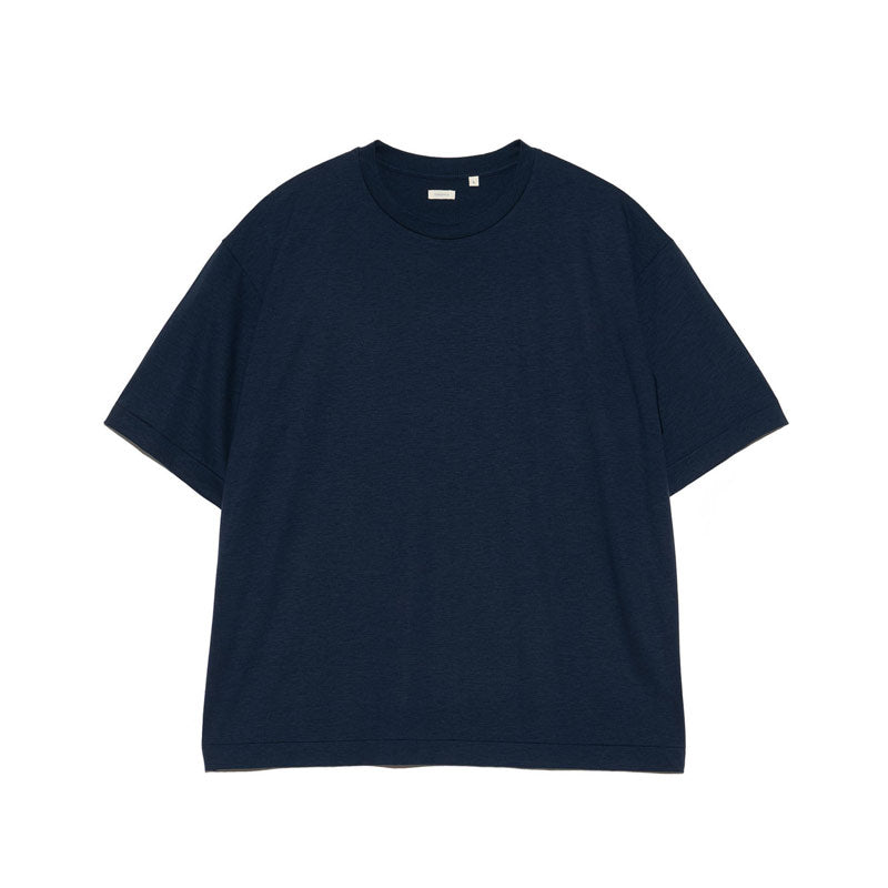 Wool Crew Neck Tee Navy