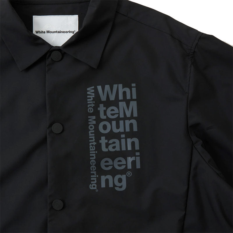 White Mountaineering Woven Twill Coach Jacket Black