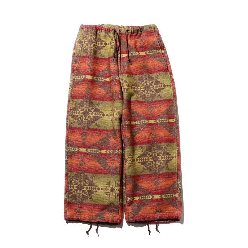 BEAMS PLUS | Mil Easy Pants Cotton Blanket Jacquard Shaggy Orange