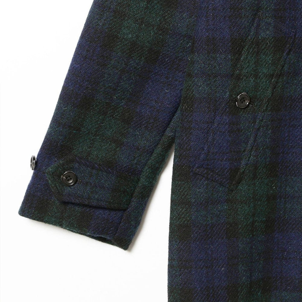 BEAMS PLUS | Bal Collar Coat Harris Tweed Black Watch