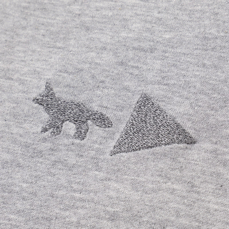 AND WANDER | AND WANDER x Maison Kitsune Dry Cotton Tee Mountain Gray