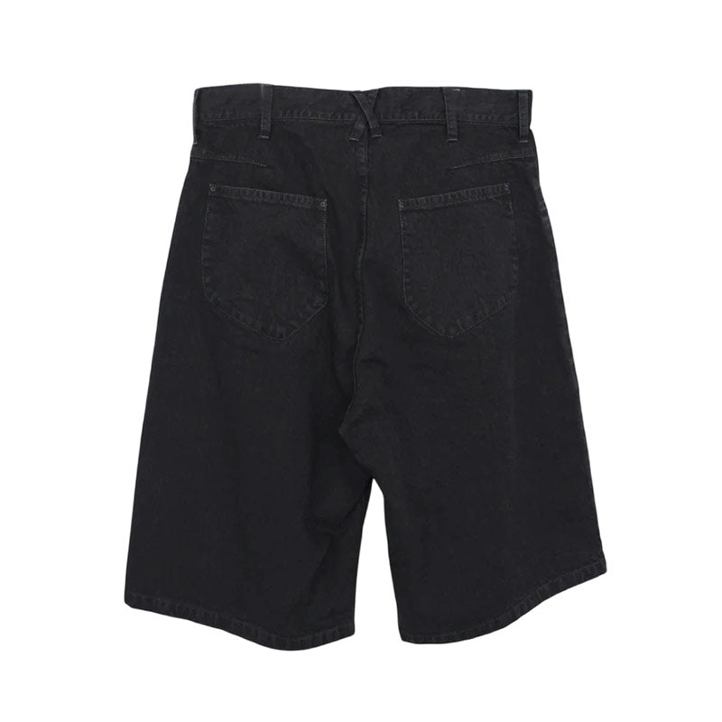 KOZABURO | Wide Leg Knee Patch Shorts Black