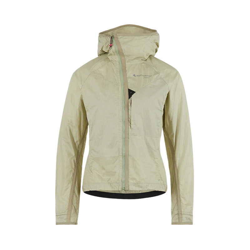 KLATTERMUSEN | Women's Ansur Hooded Wind Jacket Swamp Green / Silver