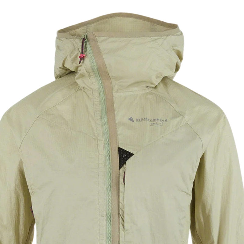 KLATTERMUSEN | Women's Ansur Hooded Wind Jacket Swamp Green / Silver