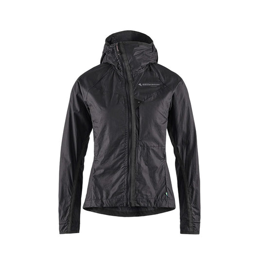 KLATTERMUSEN | Women's Ansur Hooded Wind Jacket Raven Black