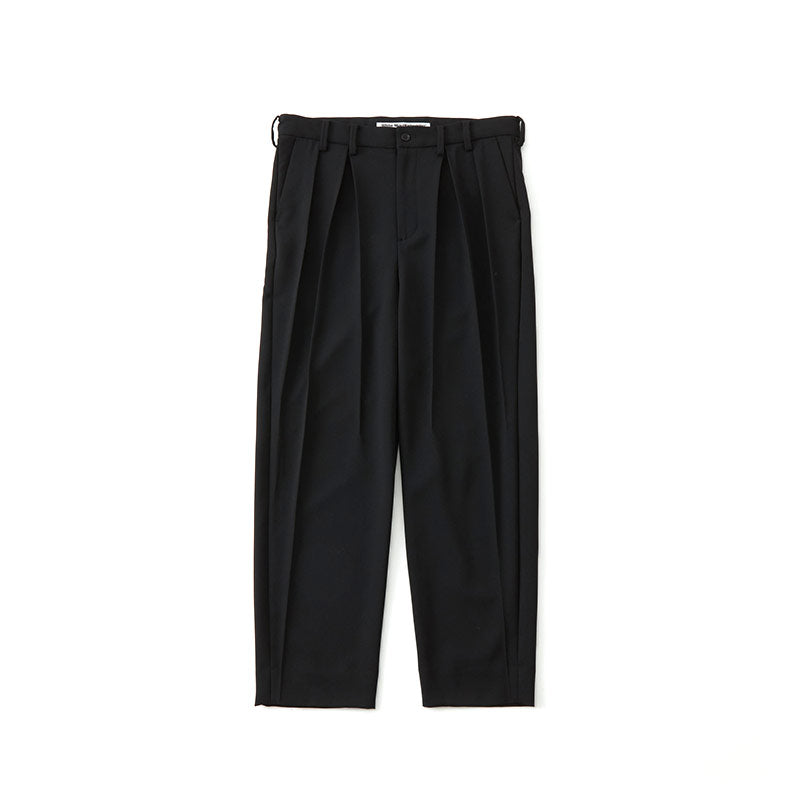 White Mountaineering 3Tuck Tapered Pants Black