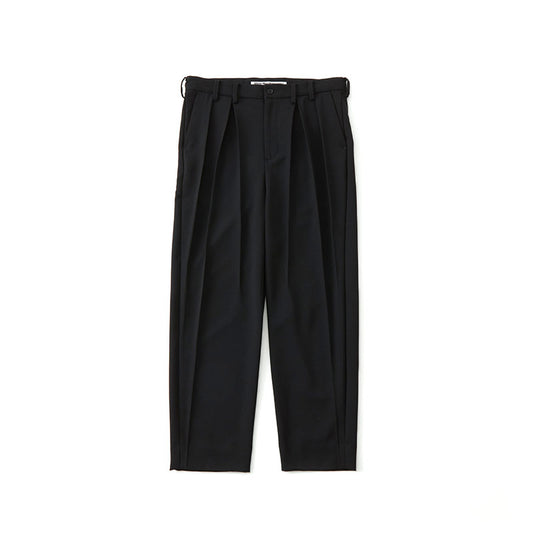 White Mountaineering 3Tuck Tapered Pants Black