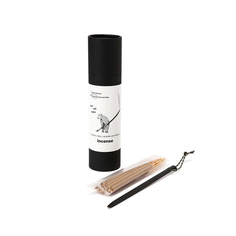 AND WANDER |  Incense + Holder Gray