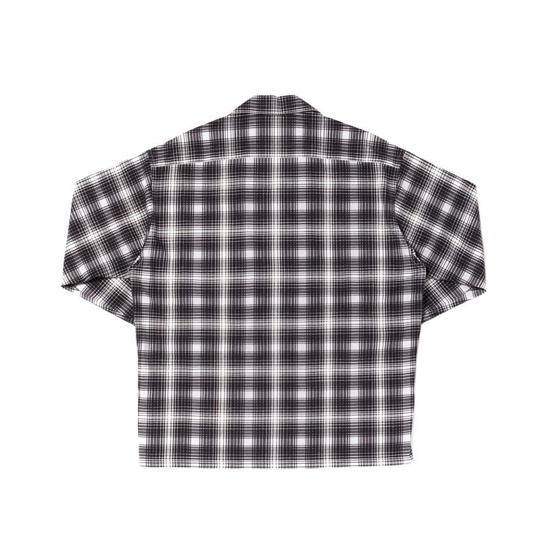 N.HOOLYWOOD COMPILE Open Collar Shirt Black Check