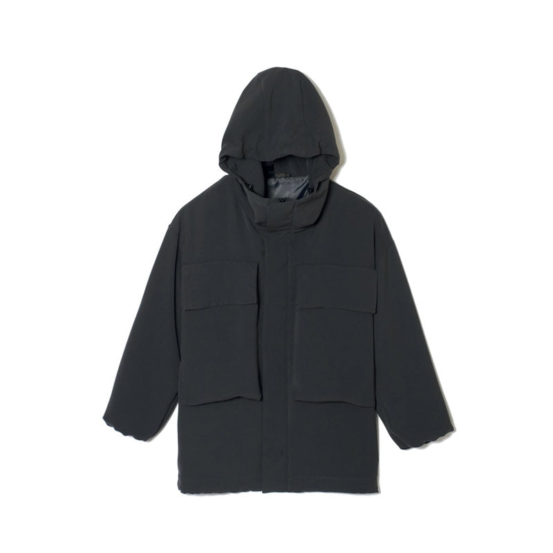 Hooded Coat Charcoal