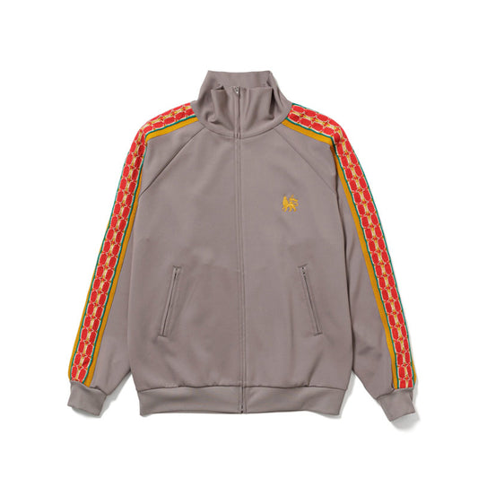 Sasquatchfabrix. Lace Tape Track Jacket Light Gray