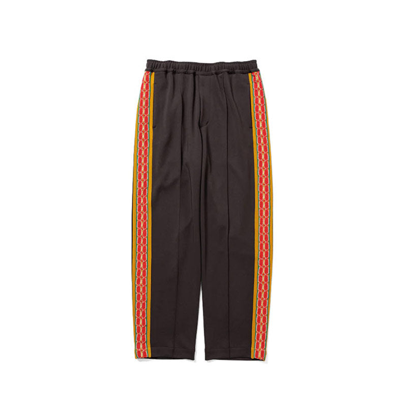 Sasquatchfabrix. Lace Tape Track Straight Pants Charcoal