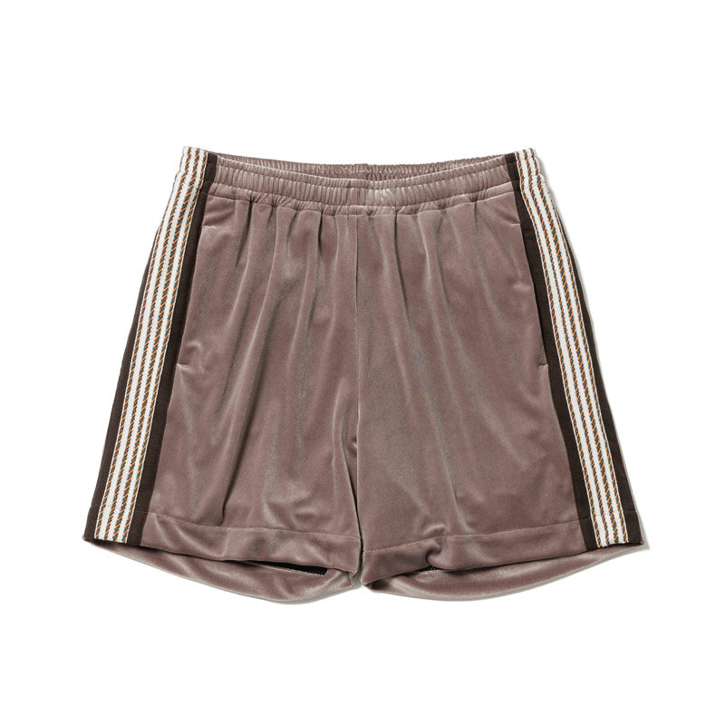 Sasquatchfabrix. Lace Tape Velour Shorts Gray