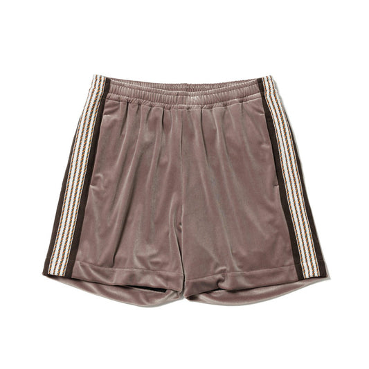 Sasquatchfabrix. Lace Tape Velour Shorts Gray