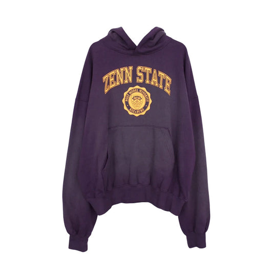 KOZABURO | Zenn State Print Faded Hoodie Purple