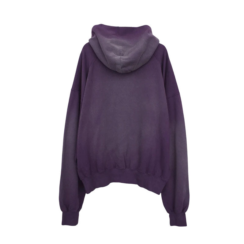 KOZABURO | Zenn State Print Faded Hoodie Purple