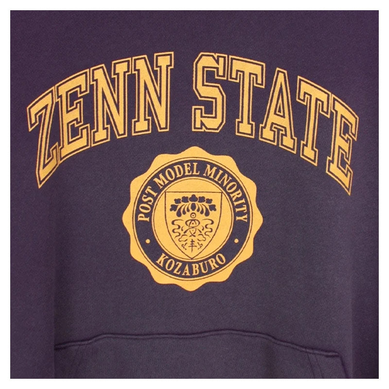 KOZABURO | Zenn State Print Faded Hoodie Purple