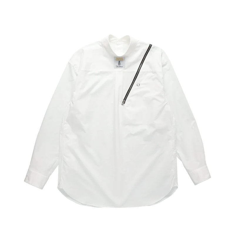 The Soloist Reverse Double Zip Regular Collar Shirt White