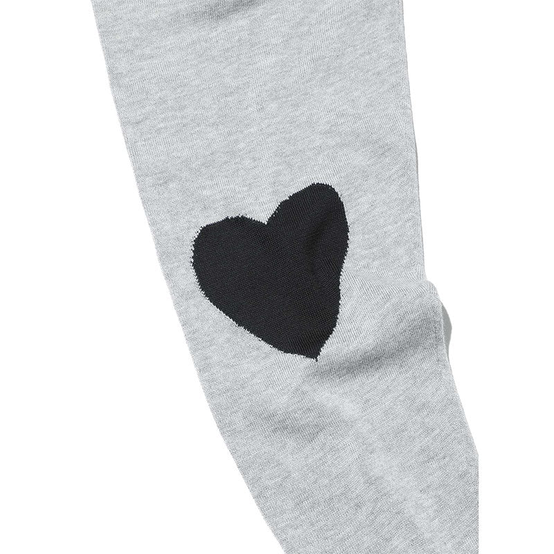 SOPHNET. Heart Knit Cardigan Gray