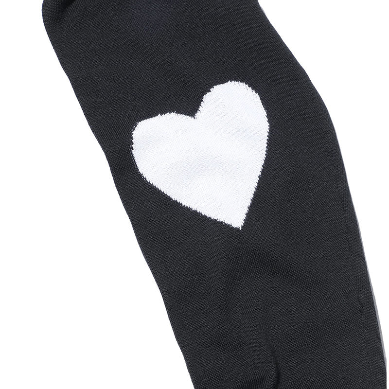 SOPHNET. Heart Knit Cardigan Black