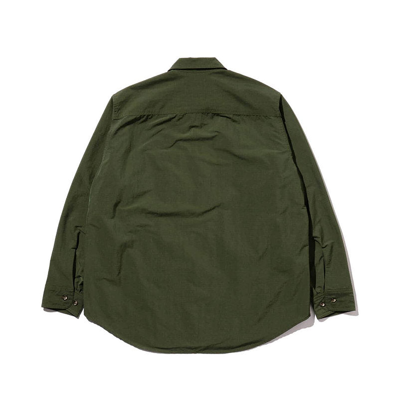 BEAMS PLUS | Stretch Nylon Ripstop Adventure Shirt Olive