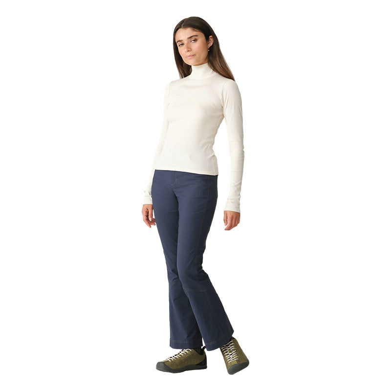 HIKERKIND | Women's Ribbed Merino Turtleneck 01 Betula