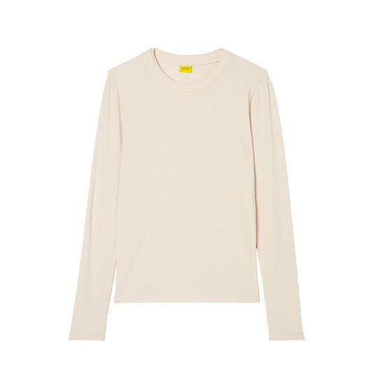 HIKERKIND | Women's Ribbed Merino Long Sleeve T-Shirt 01 Betula