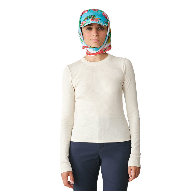 HIKERKIND | Women's Ribbed Merino Long Sleeve T-Shirt 01 Betula