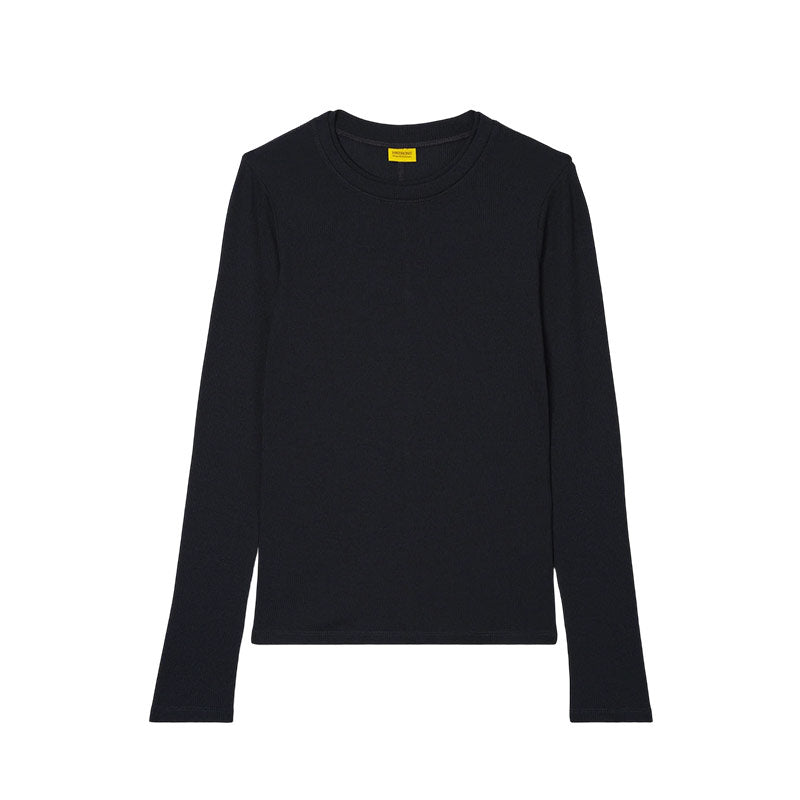 HIKERKIND | Women's Ribbed Merino Long Sleeve T-Shirt 01 Woad